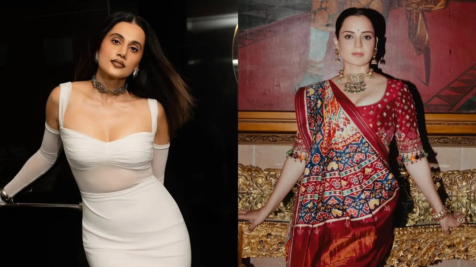 Taapsee hit back and, while speaking to HT, said, “None of my past films have been produced by any of these mafia gangs Kangana keeps targeting and mentioning about, nor any of my future films are from them. So, how is my existence because of nepotism? Or undermining someone’s genuine achievements by crediting wrong sources, and then mocking, is how you prove that you are a true successful outsider?”
